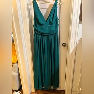 Forest green bridesmaid dress size 14